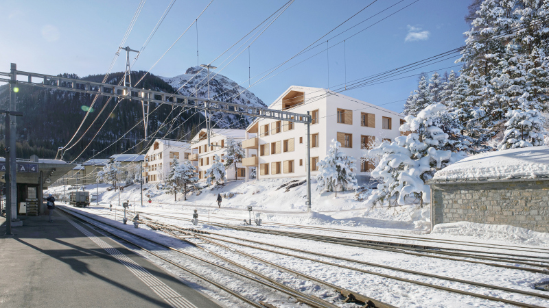 Wohnüberbauung Prasüras Pontresina / Pontresina, Switzerland <br>Architect: <a target='_blank' href='https://www.hornberger.ch/pontresina-pras%C3%BCras'>Hornberger Architekten AG</a>